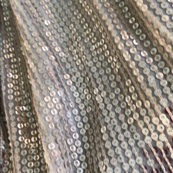 DIANE VON FURSTENBERG GREYISH TAUPE SEQUINED DRESS - Picture 5 of 8